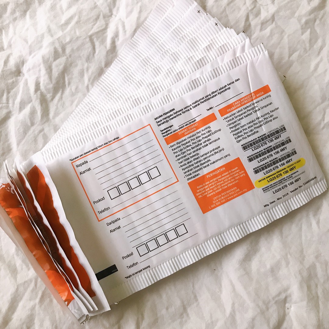 Sampul Pos Express Drop Shopee Malaysia