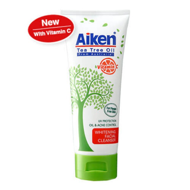 AIKEN Tea Tree Oil WHITENING FACIAL CLEANSER 100G Shopee Malaysia