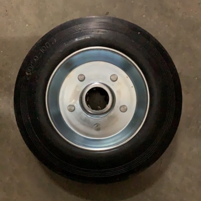 SINGLE WHEEL RUBBER BALL BEARING / HAND TRUCK WHEEL (MADE IN TAIWAN