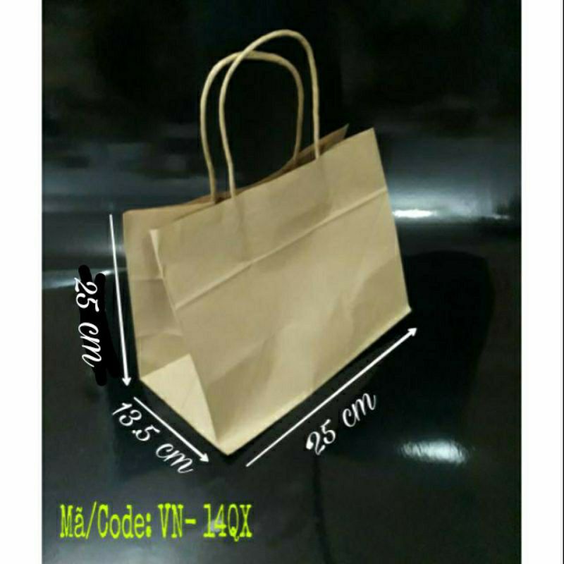 Kraft handle paper bag (50 pieces) | Shopee Malaysia