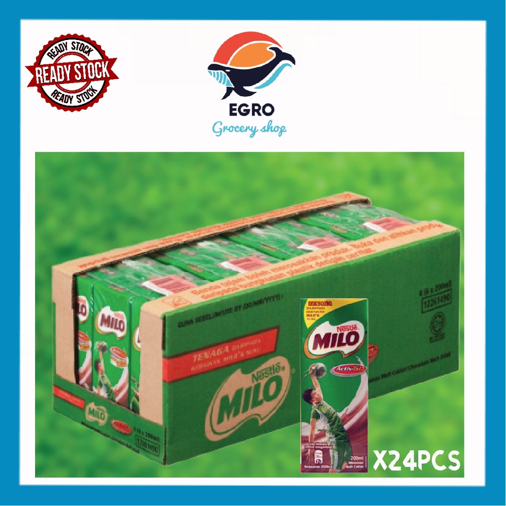 Nestle Milo Activ Go Uht 200ml X 24 Packs Exp Feb2022 Shopee Malaysia 6123