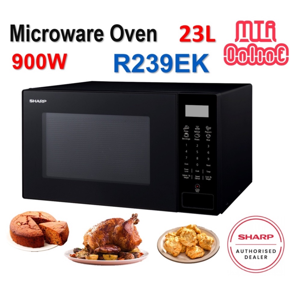 *6.6 Offer* SHARP 20L/23L DIGITAL MICROWAVE OVEN ( R239EK / R208DNK