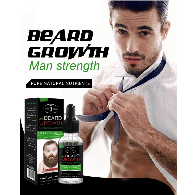 Beard And Hair Growth Oil Serum 30ml Shopee Malaysia 1852