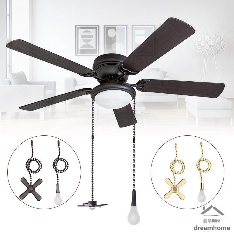 1 Set Ceiling Fan Pull Chain Beaded Ball Fan Pull Chain Pulls Set