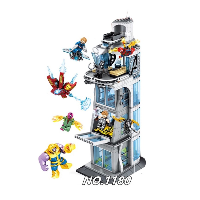 lego avengers tower set