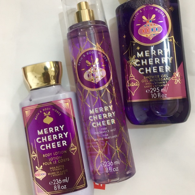 Bath Body Works Christmas Edition Merry Cherry Cheer Shopee Malaysia