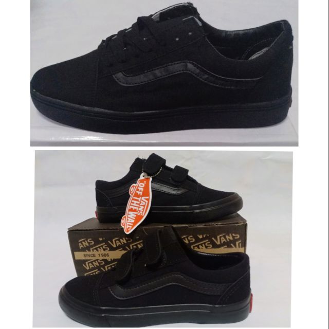 KASUT VANS All BLACK SHOES KASUT HITAM KASUT SEKOLAH KASUT VANS SHOES ...