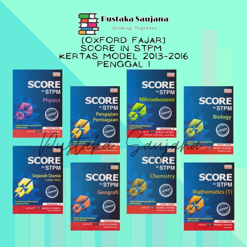 Buy [Saujana] Score In STPM Kertas Model Penggal 1 2016 