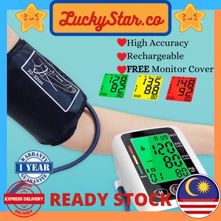 🔥READY STOCK🔥 Blood Pressure Monitor Automatic Mesin Tekanan Darah USB Charging Voice function sphygmomanometer