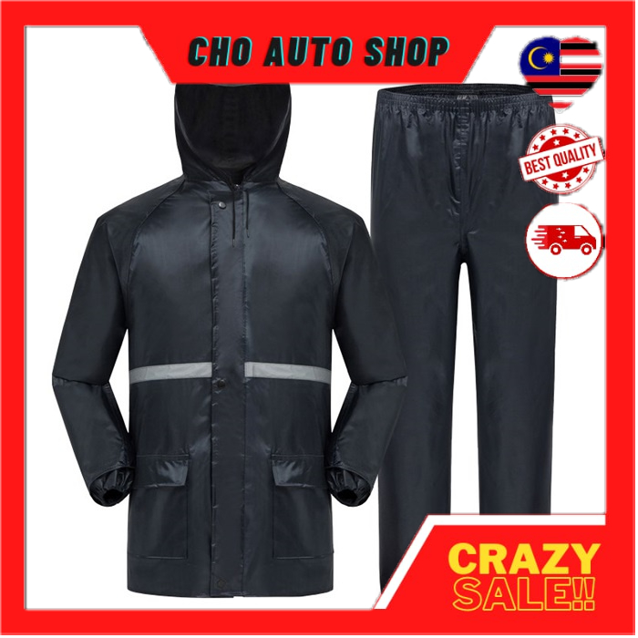 Motorcycle Raincoat Baju Hujan Outdoor Jacket + Pants Shopee Malaysia