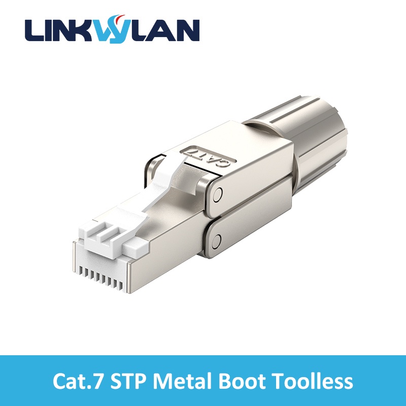 DIGITUS CAT 6A Field Termination Plug, shielded, tool-free mounting connection, Connettore Di Campo - Clip In Metallo, Cat 6A - Schermato