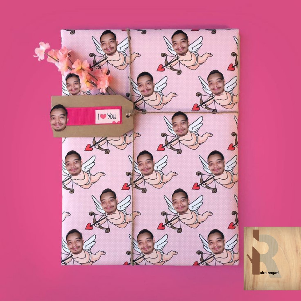 Custom gift paper face gift face gift wrap face paper wall collage wallpaper Shopee Malaysia