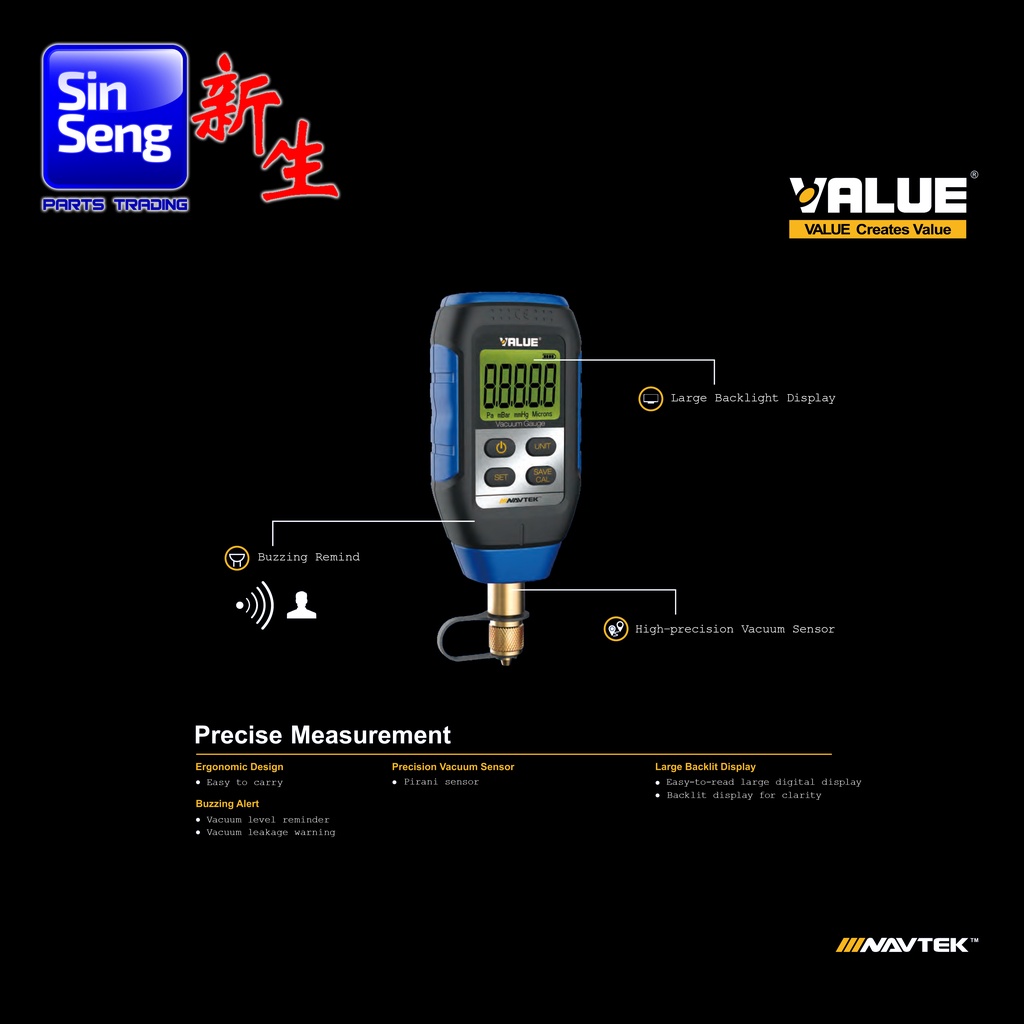 VALUE DIGITAL VACUUM GAUGE VMV1 Shopee Malaysia