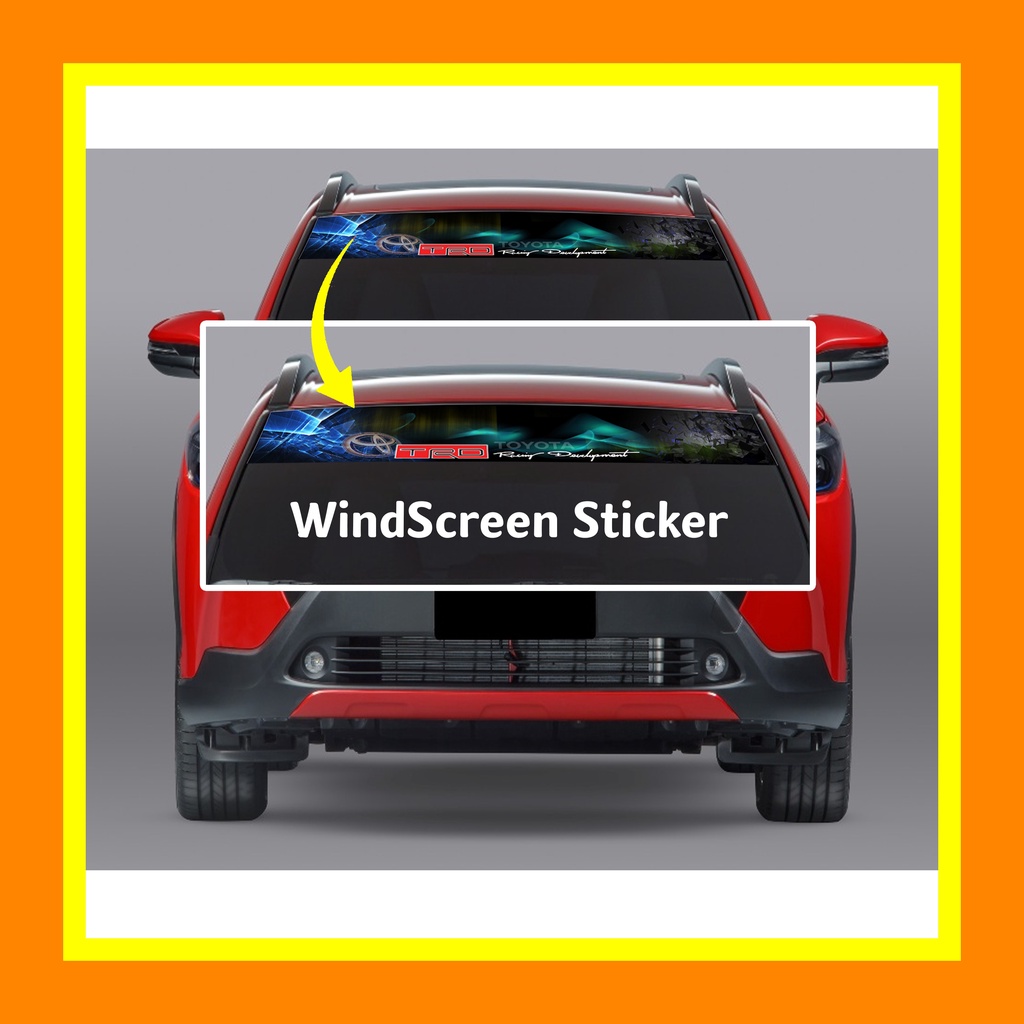 Front Car Windscreen Windshield Sticker (Car Window Sticker) | Shopee