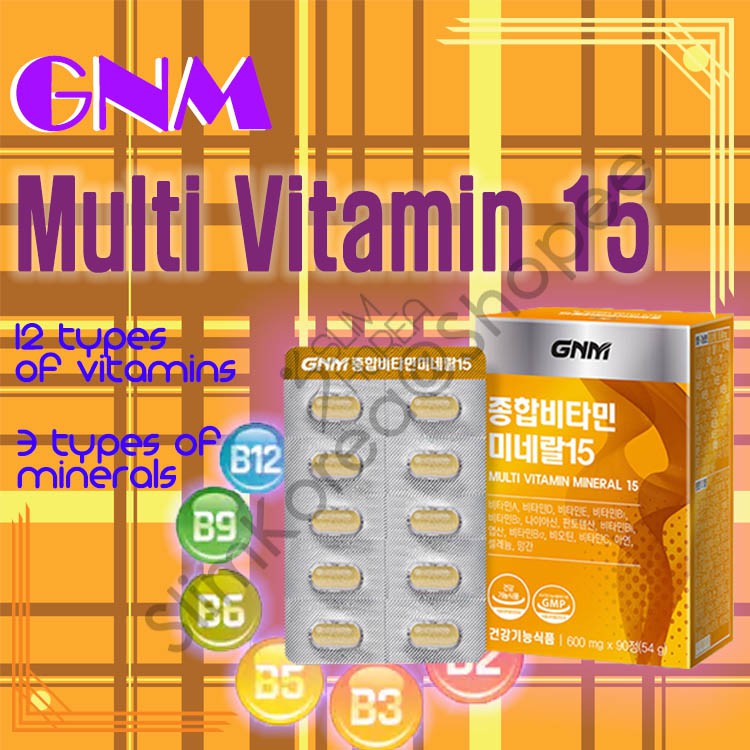 GNM Multi Vitamin Korea product Health Care Energetic life Shopee