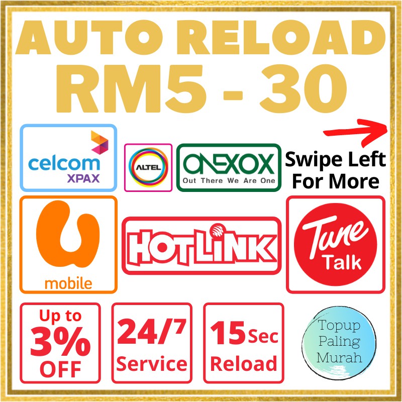 Buy Automatic Prepaid Topup For Umobile Celcom Tunetalk Maxis Altel Hotlink Xpax Xox Auto Reload U Mobile Celcom Postpaid Seetracker Malaysia