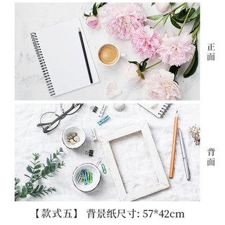 [Sabah Ready Stock] Double-sided Photography Background Backdrop Photo  Props Social Media Wood Gambar Foto 双面美食摄影板拍照道具