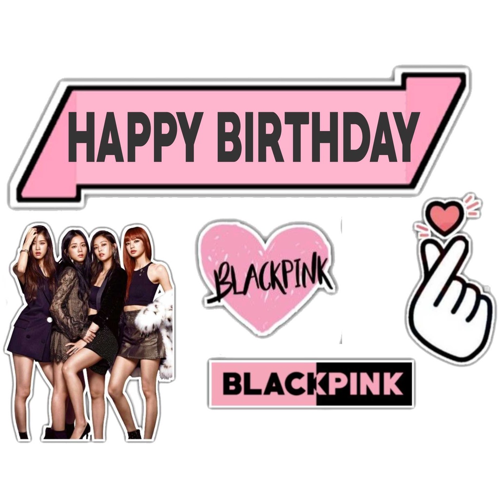 Printable Blackpink Cupcake Topper Blackpink Birthday Blackpink Cake