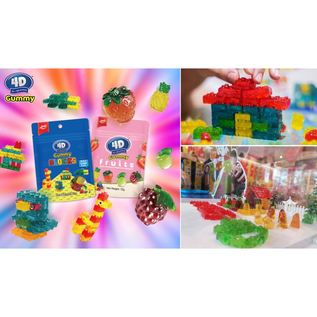 Amos 4d Fruits Blocks Gummy 40gm X 12 Pck 1 Box Shopee Malaysia