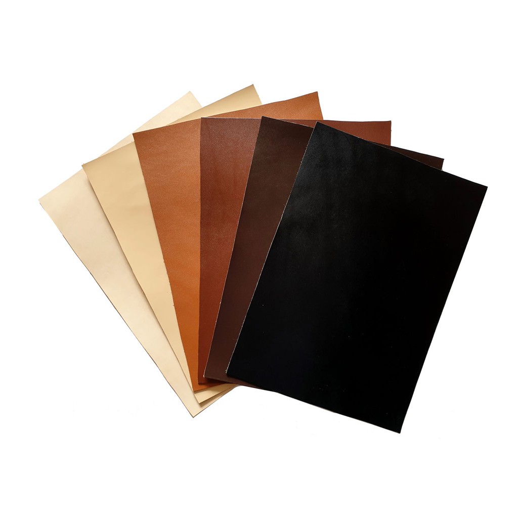 Genuine Cow Leather Vegetable Tanned Leather Sheet Scraps Fabric