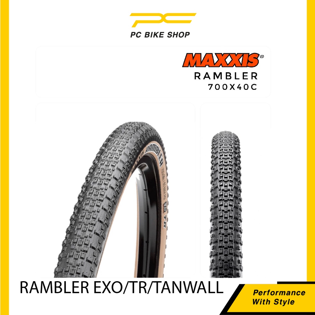 Maxxis Rambler EXO Tubeless Ready 700x40 Road Bike Tire Road Bicycle