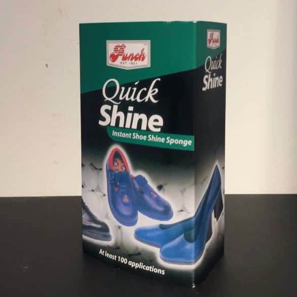quick shine shoe sponge