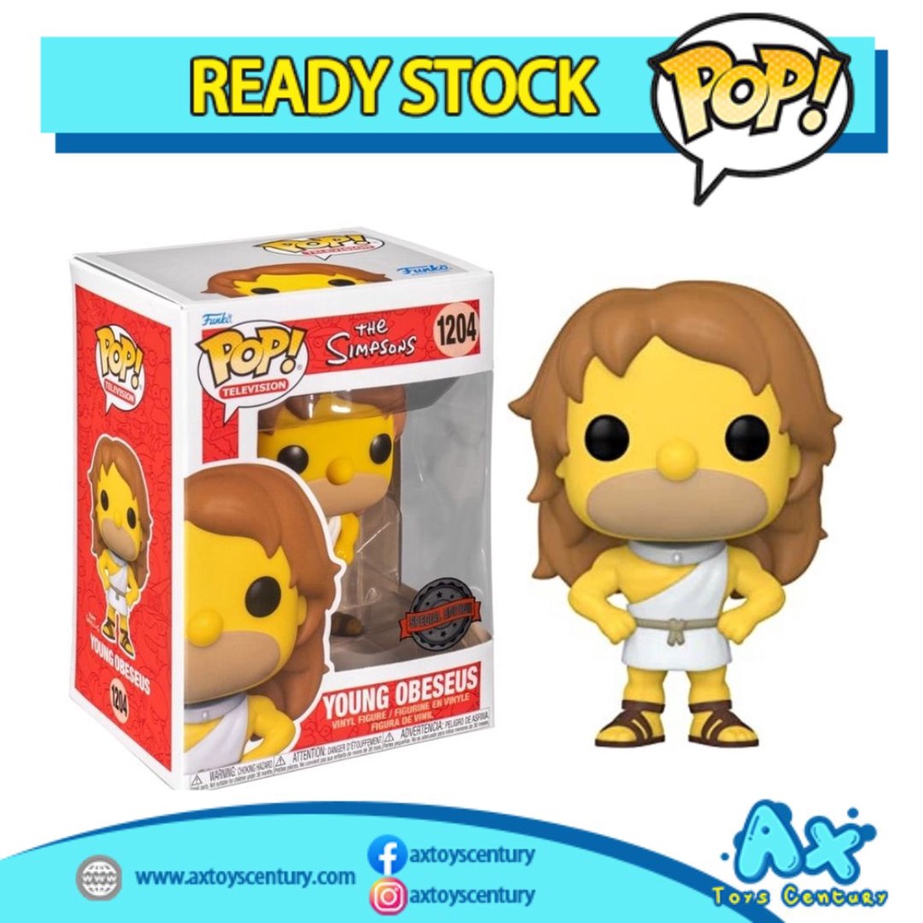 Funko Pop! Television: The Simpsons - Young Obeseus #1204 Special Edition 100% Genuine