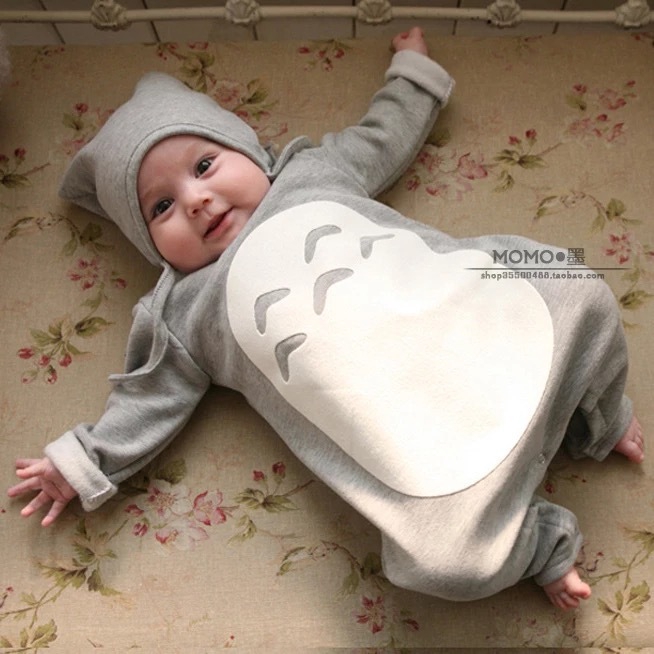 totoro baby romper