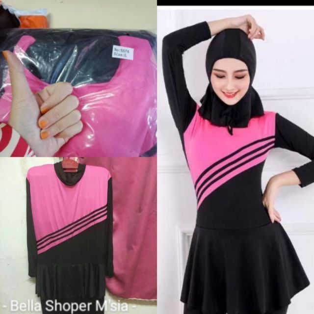Burkini Bikini Bakini Baju  Mandi  Renang  Muslimah  Swimming 