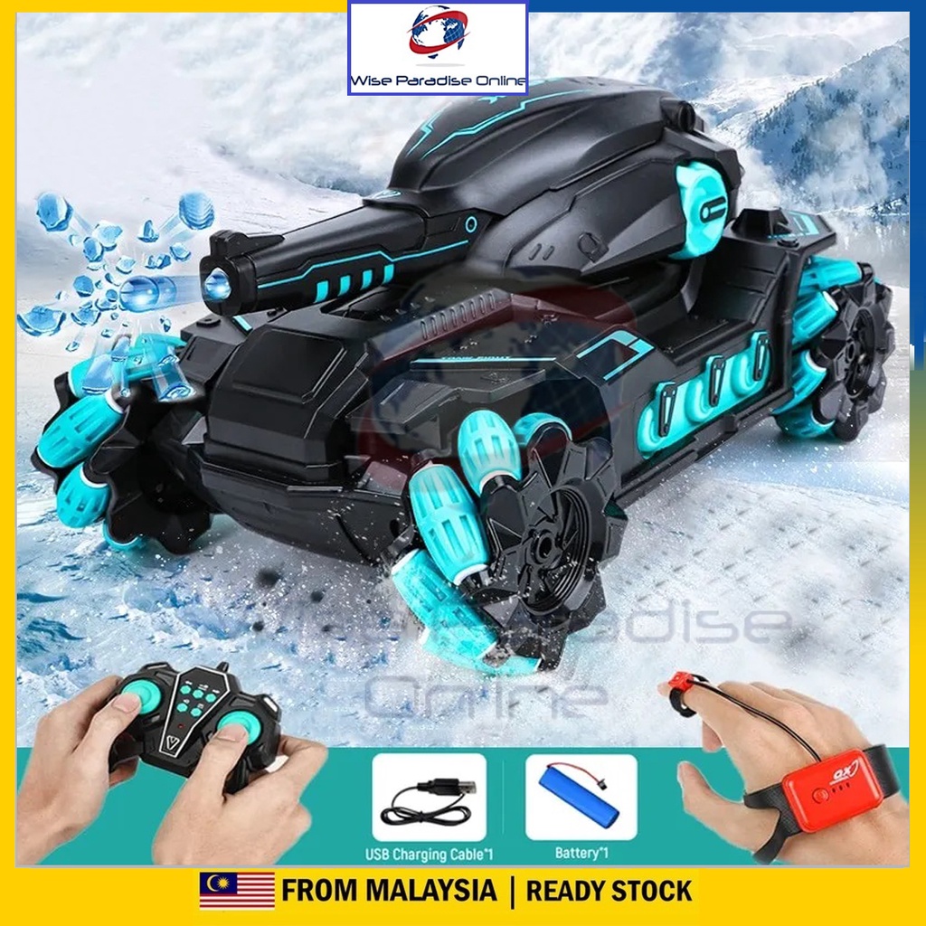 Hand Gesture 2.4G RC 4WD Water Bomb Tank RC Toy Shooting Competitive Controlled Remote Control Drift Car Kids Boy