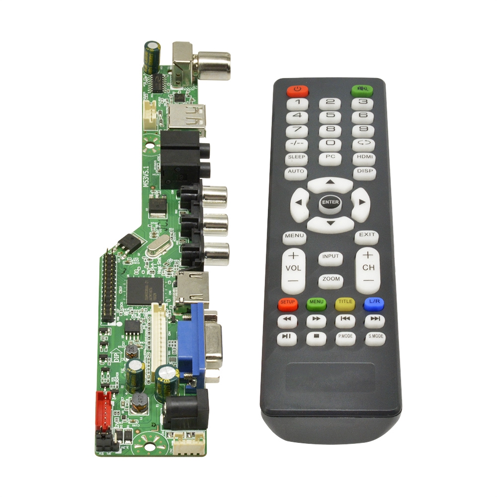 DIYMORE V53 Universal LCD TV Controller Board TV Motherboard VGA/HDMI/AV/TV/USB Shopee Malaysia
