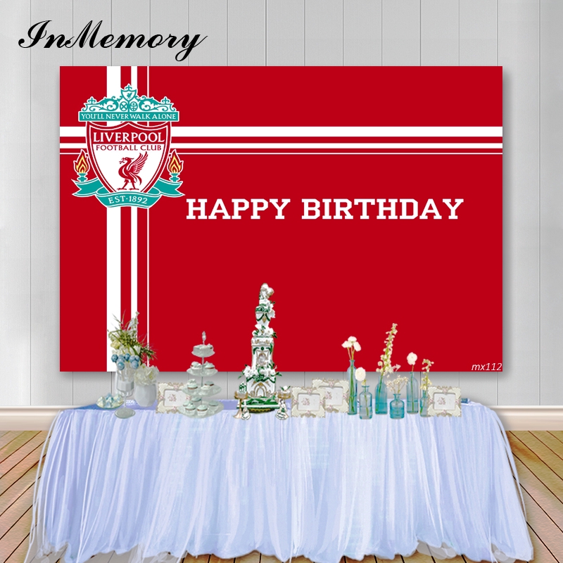 Liverpool Football Club Photography Background Children Adult Birthday  Party Photo Background Cake Table Banner Decor Custom Name Photo | Shopee  Malaysia