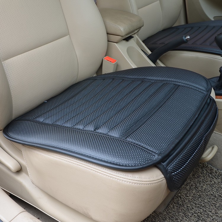 Car Seat Cushion High Quality Leather Bamboo Charcoal Breathable