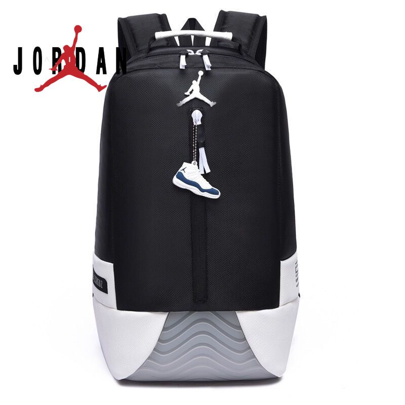 AIR JORDAN Beg Galas Backpack Flying Man Sports Aj Bola Keranjang Computer Men And Women Travel Single Bag