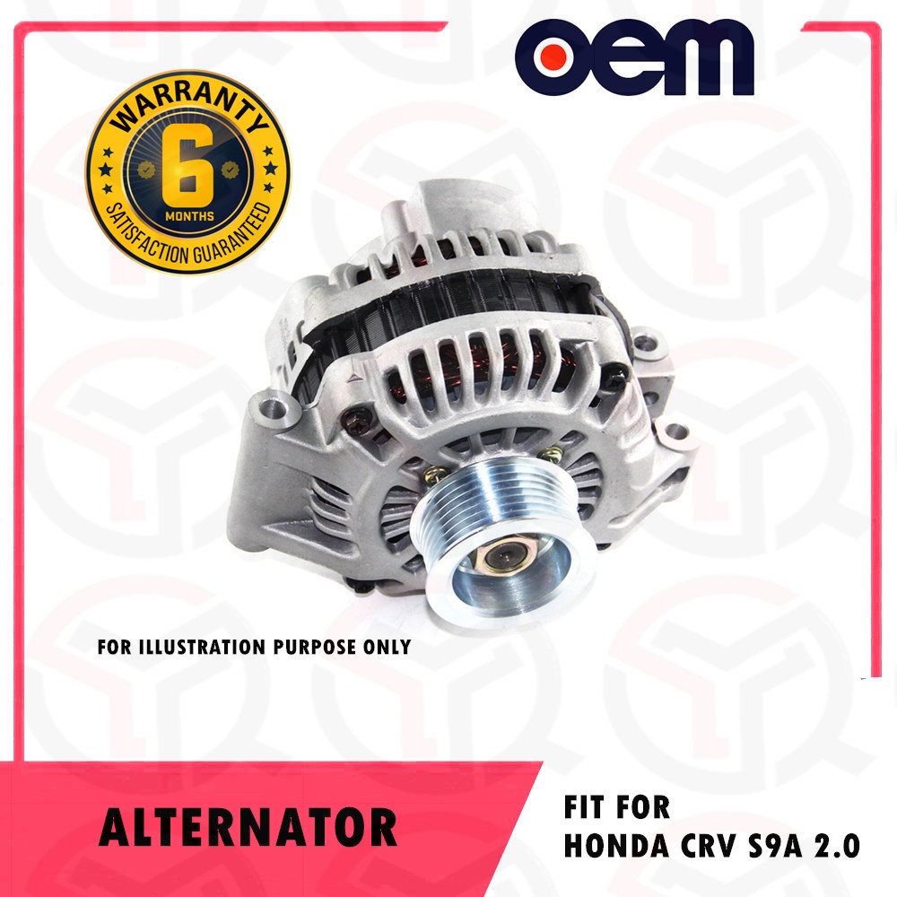 (NEW) HONDA CRV 2.0 S9A 20022007 ALTERNATOR (31100PND004) (6 MONTHS