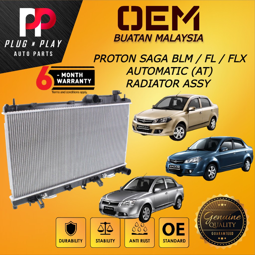 RADIATOR PROTON SAGA BLM / FL / FLX AUTOMATIC (AT) Shopee Malaysia