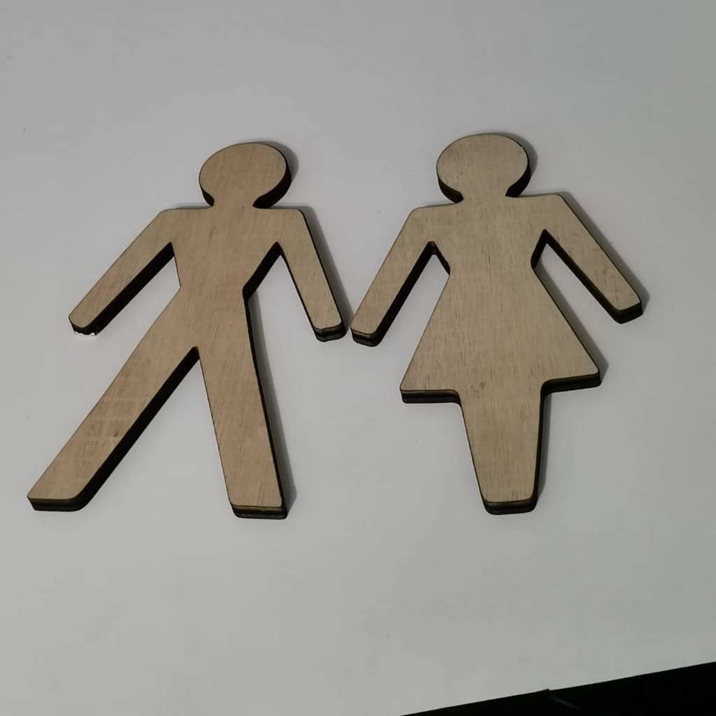 TOILET SIMBOL SIGN / 3D TOILET SIGN / SIGN TANDAS LELAKI DAN PEREMPUAN ...