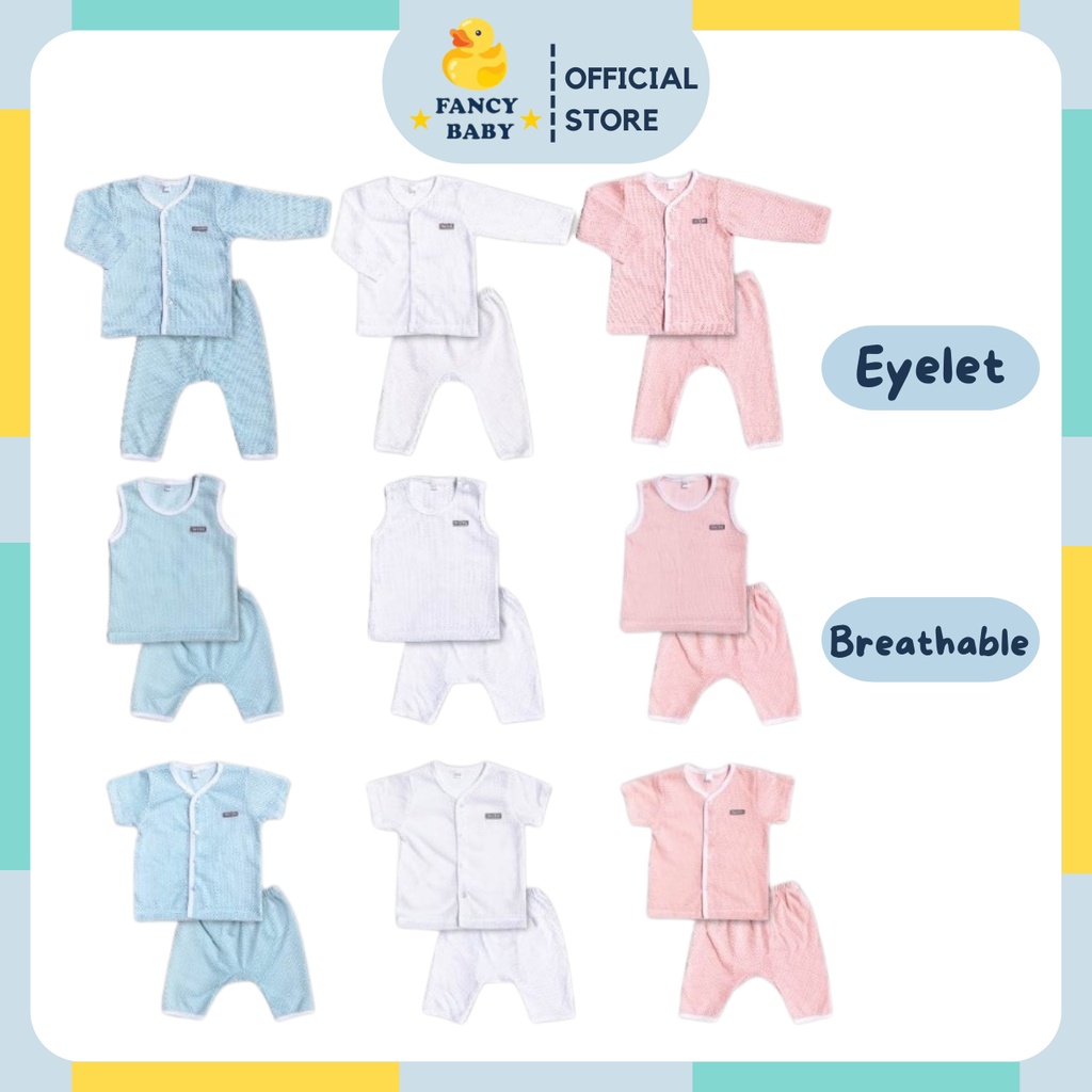 Eyelet Newborn Baby Clothing Baby Clothes Baby Girl Clothing Baby Boy Clothing Baju Baby Newborn Bayi Baju Lubang