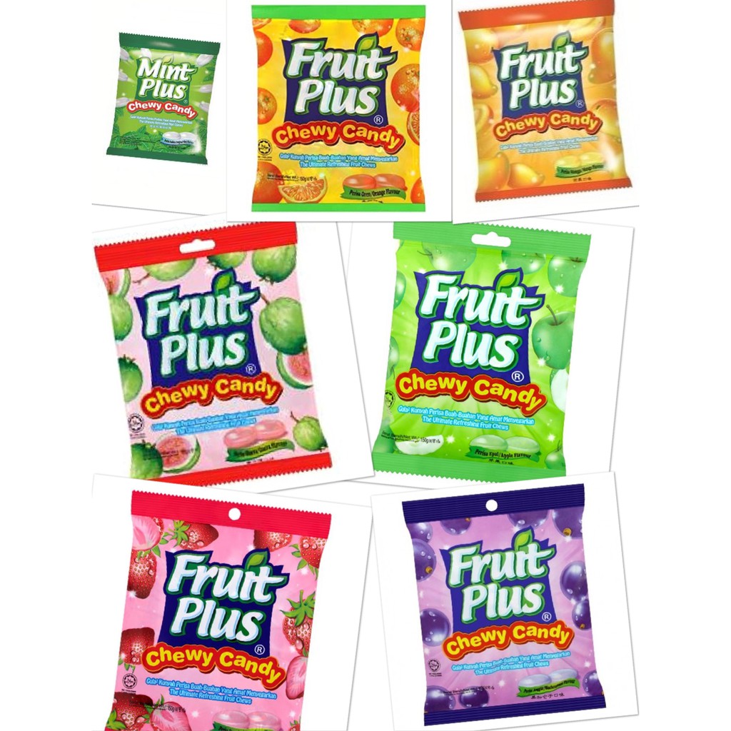 FRUIT PLUS CHEWY CANDY 150g (7 Flavours ) | Shopee Malaysia