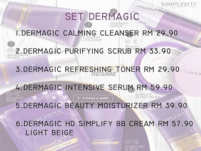 Dermagic Simplysiti Set 6 In 1 Random Shopee Malaysia