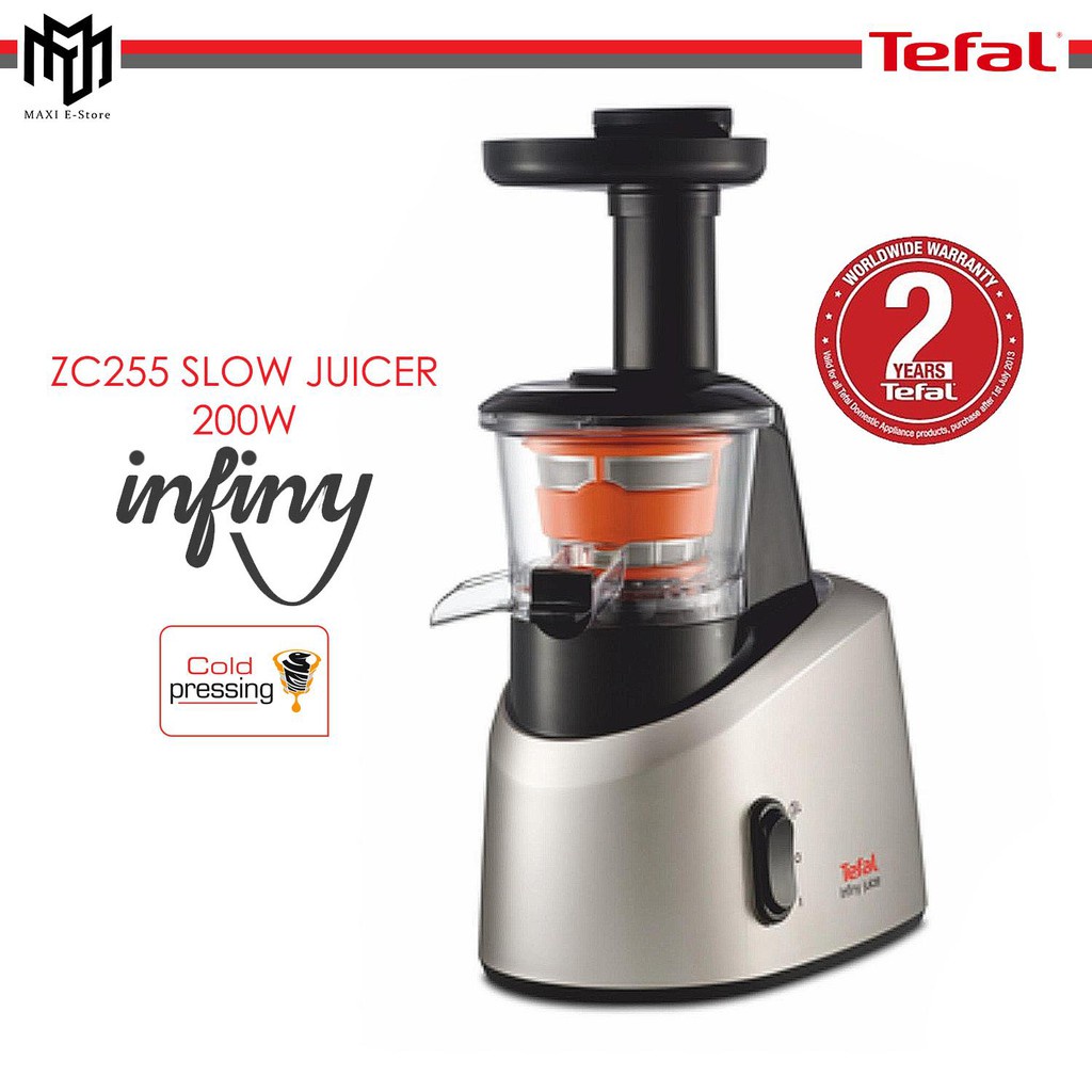 Stout wedstrijd droogte Tefal Slow Juicer Infiny (200 W) ZC255 | Shopee Malaysia