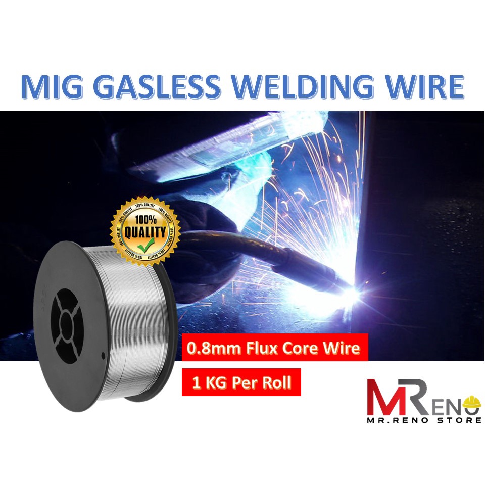 1kg 0.8mm Flux Cored Gasless Mig Welding Wire Shopee Malaysia