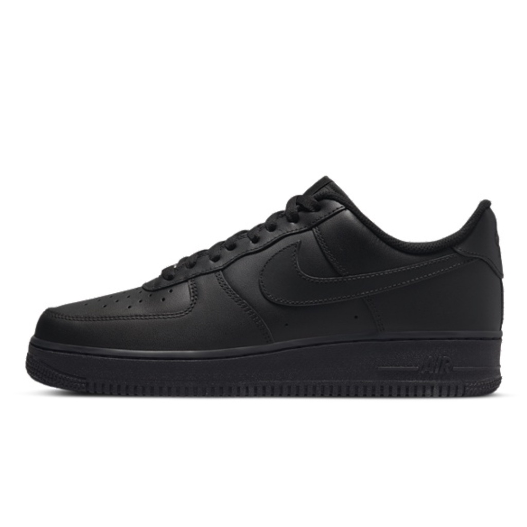 Nike Air Force 1 Low Triple Black (GS) | Shopee Malaysia