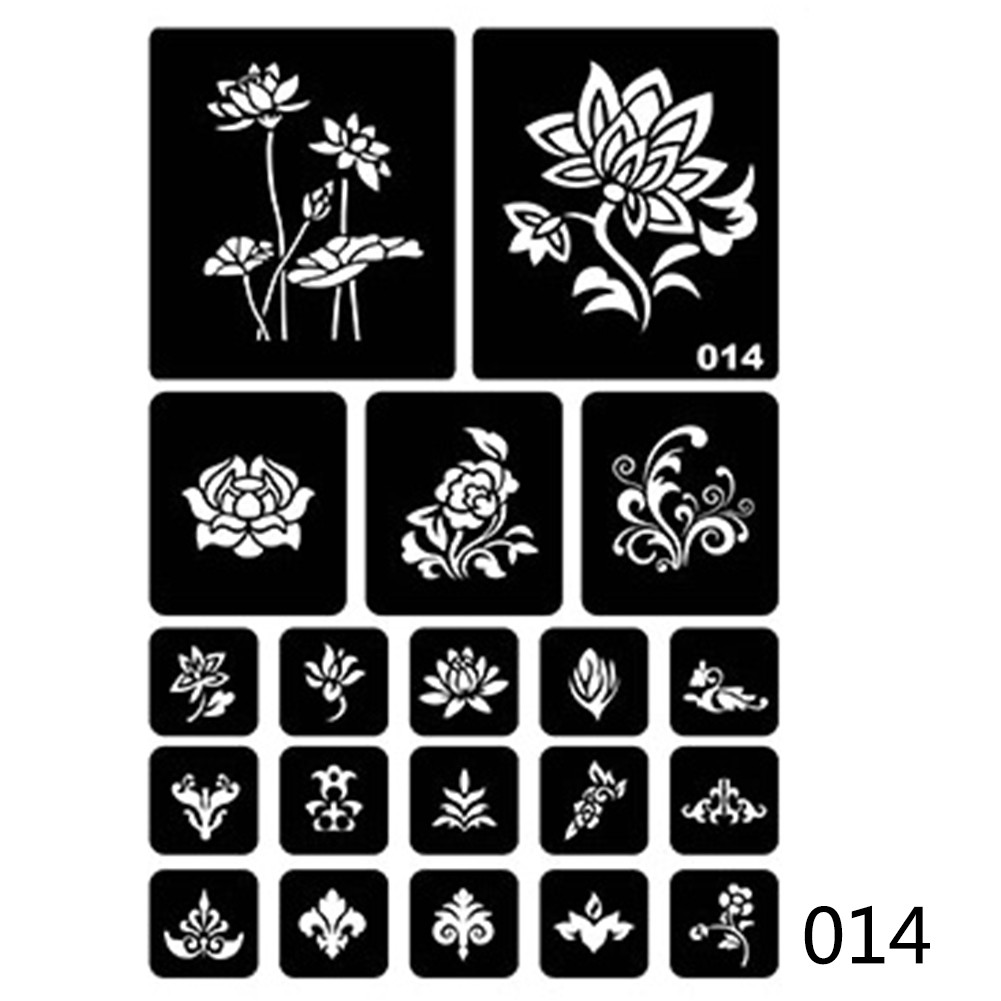 40 style hollow henna tattoo stencil tattoo stencil 1 27 shopee malaysia