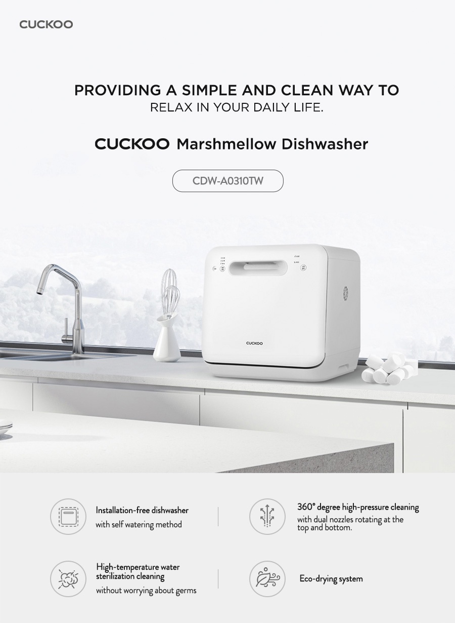 Cuckoo CDWA0310TW Mini 5L Portable Dishwasher Shopee Malaysia