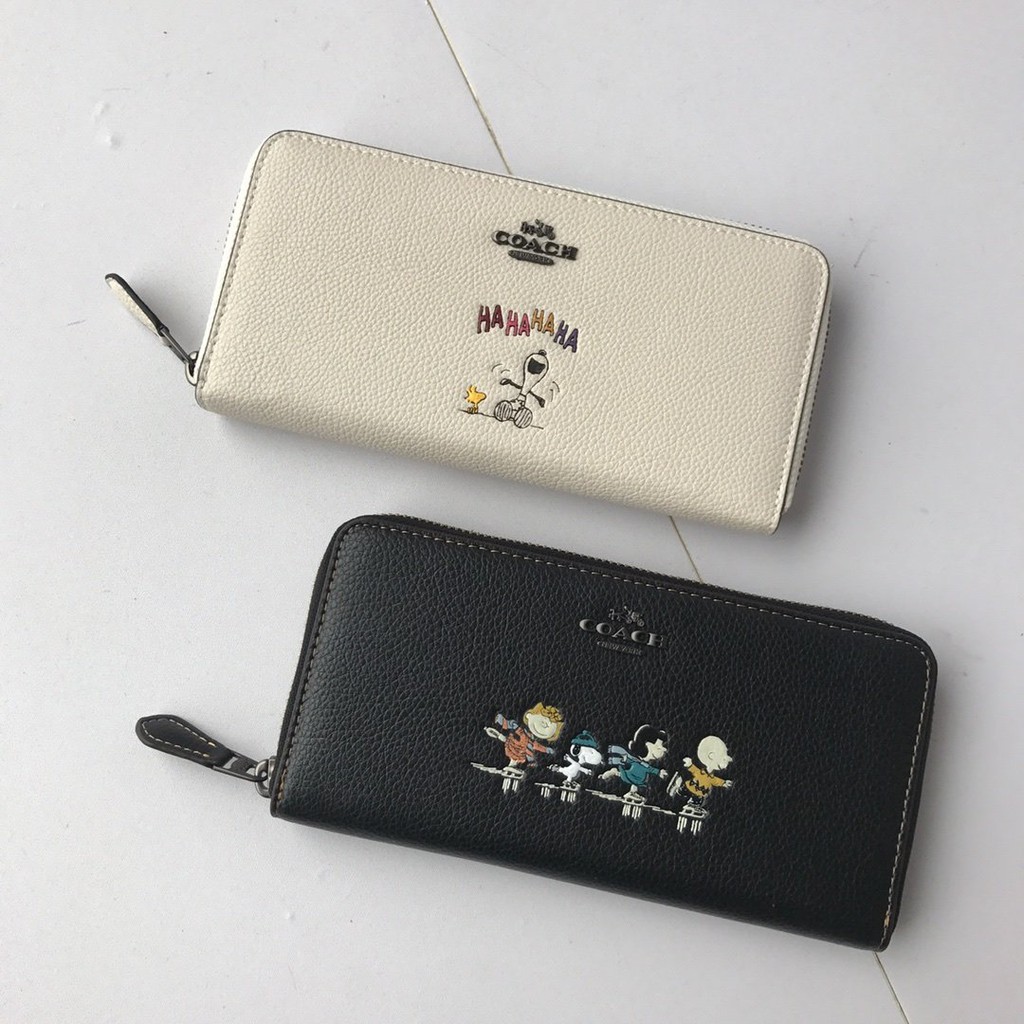 snoopy coach wallet