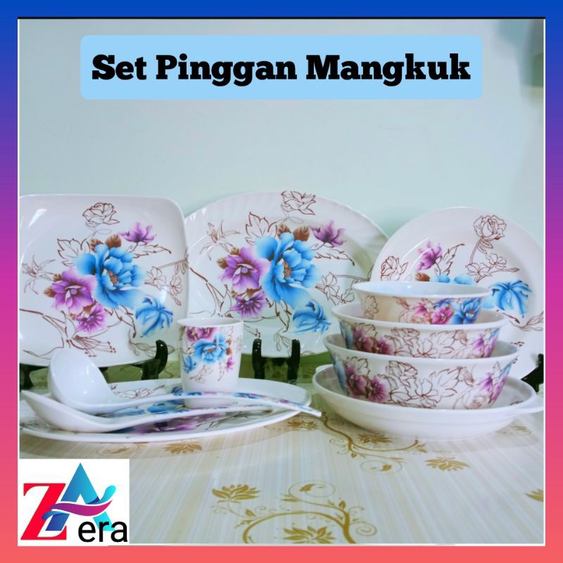 Pinggan Mangkuk Melamine/ Melamine Dish Set / Melamine Plate Tableware ...