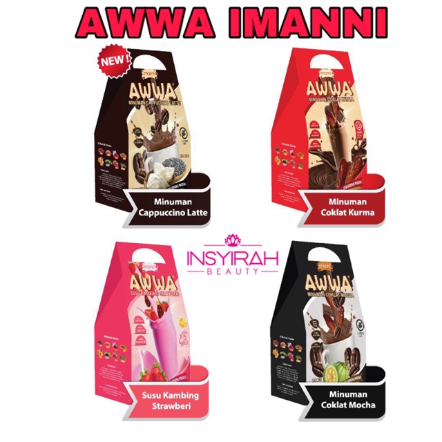 AWWA IMANNI 💖 HOT SELLING 💖    AWWA READY STOCK 🔥 ARWA IMANNI , IMANNI,PEK JIMAT,MINUMAN SUNNAH,KECANTIKAN,SUSU,