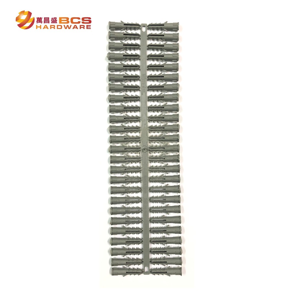 Plastic Wall Plug Anchor M6 Expansion Bolt Pipe Column Concrete Frame