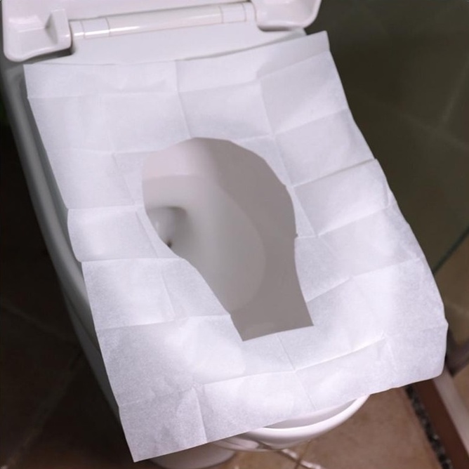 Toilet Seat Cover Disposable 100Pcs Mat Waterproof Toilet Paper Pad